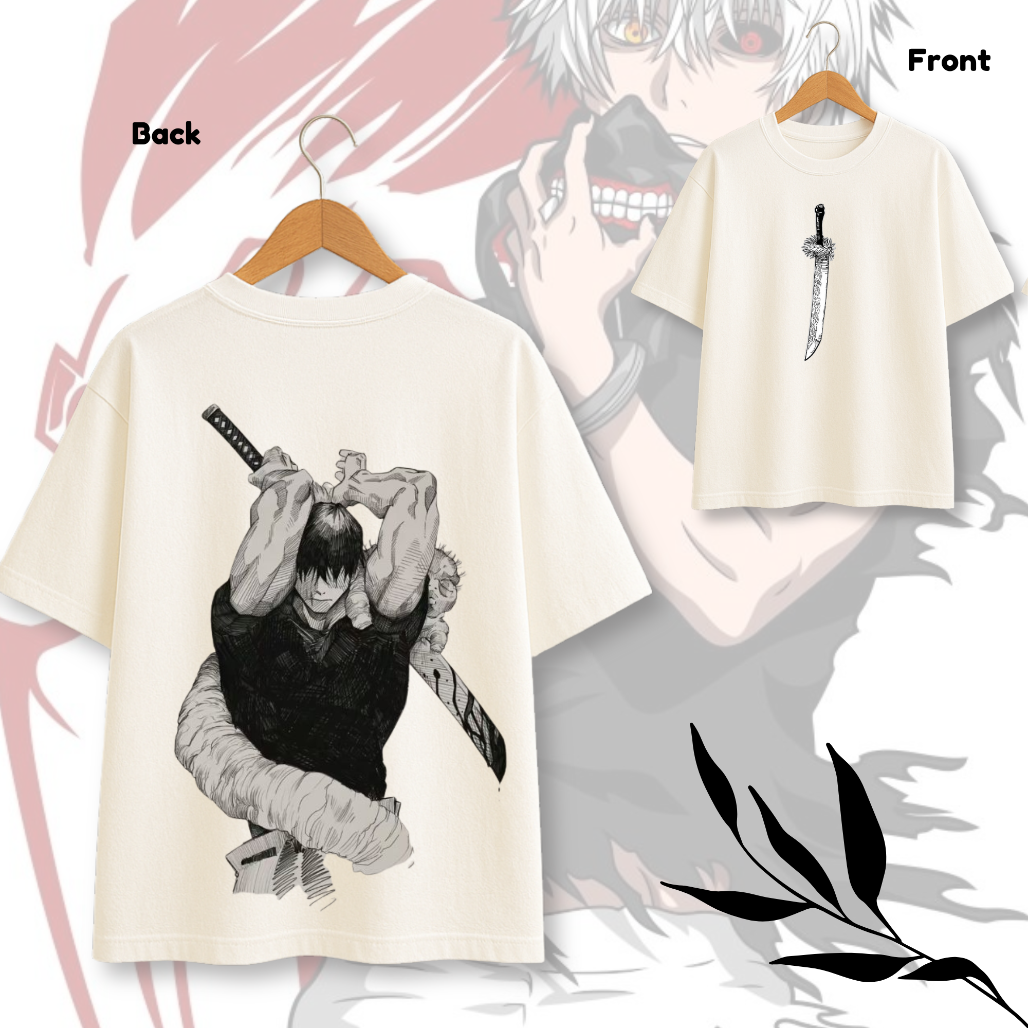 Preview of Toji Katana Theme White T-shirt