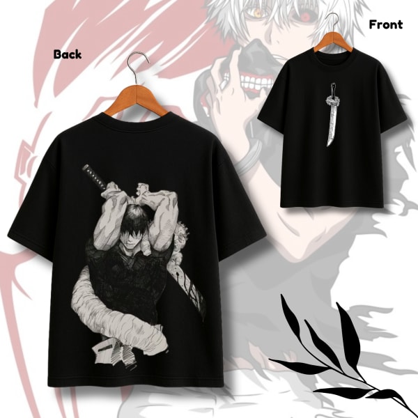 Toji Katana Theme Black T-shirt