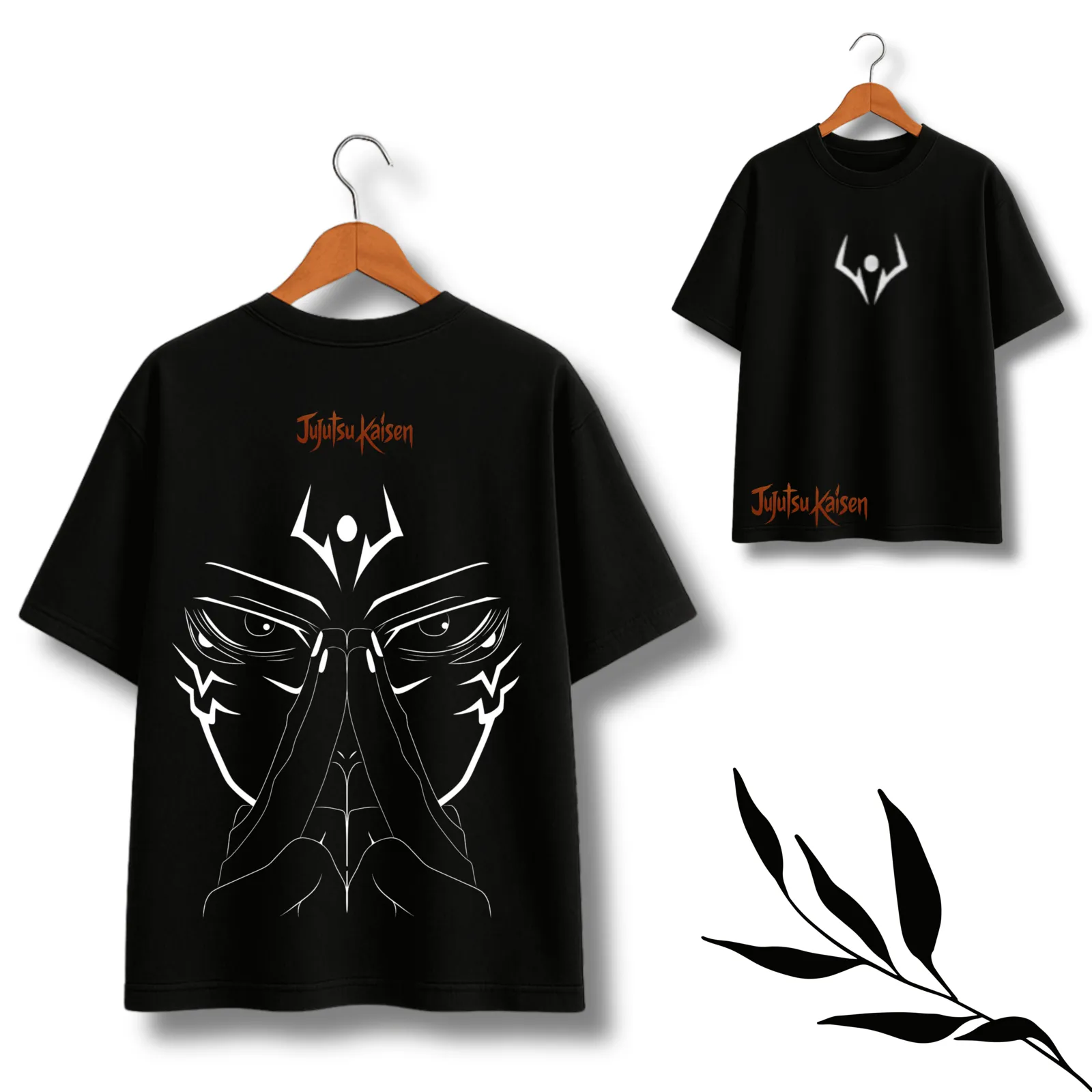 Jujustu Sukuna Face Theme Black T-Shirt
