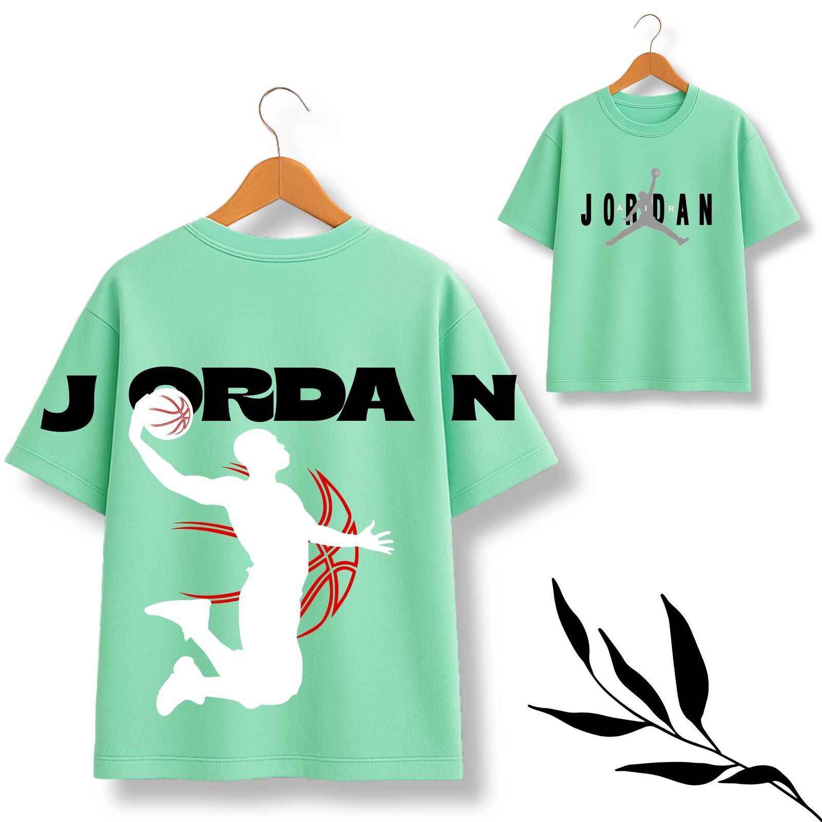 Jordan Green Theme Oversize T-Shirt