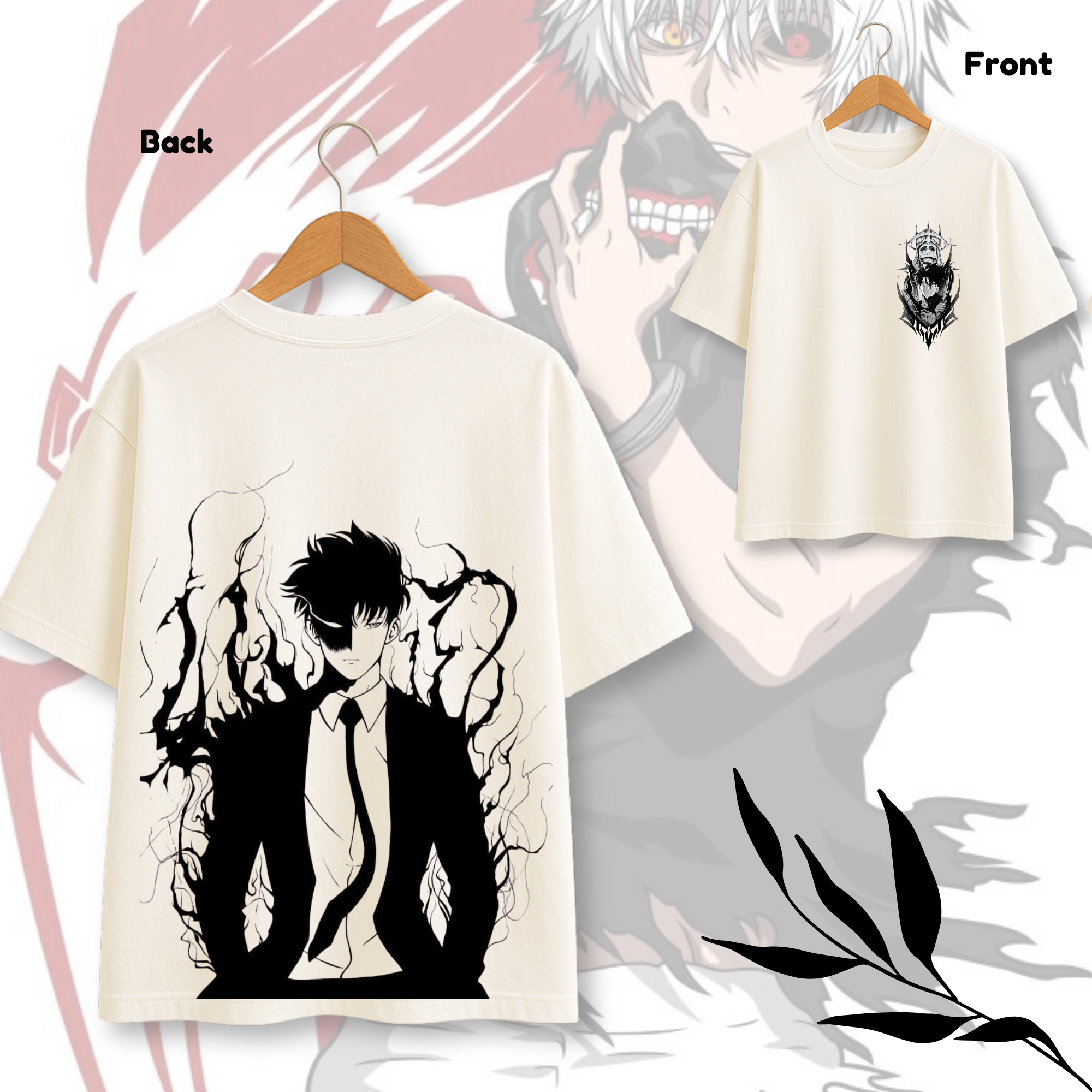 Sung jin-woo Anime White  Tshirt