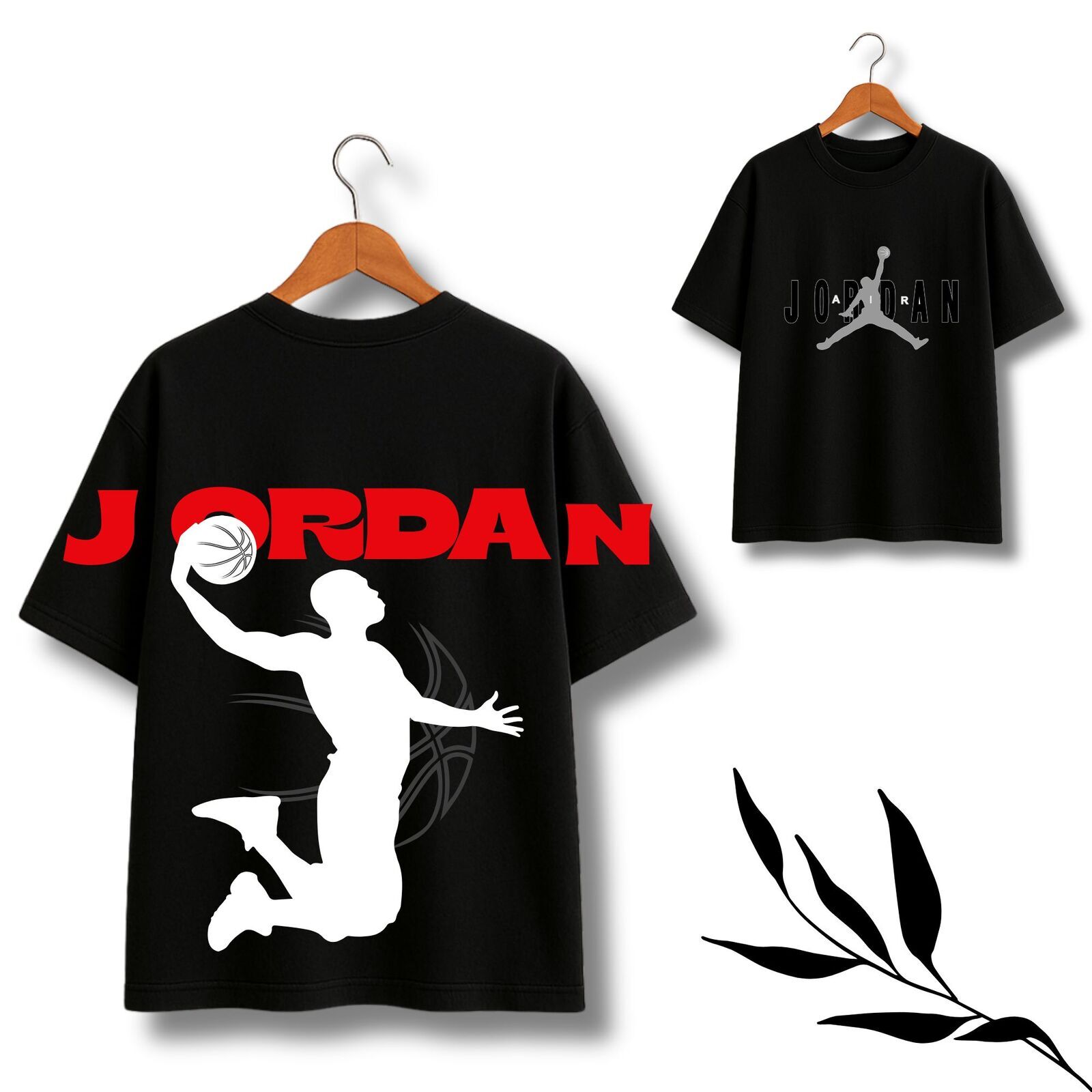 Jordan Black Theme Oversize T-Shirt