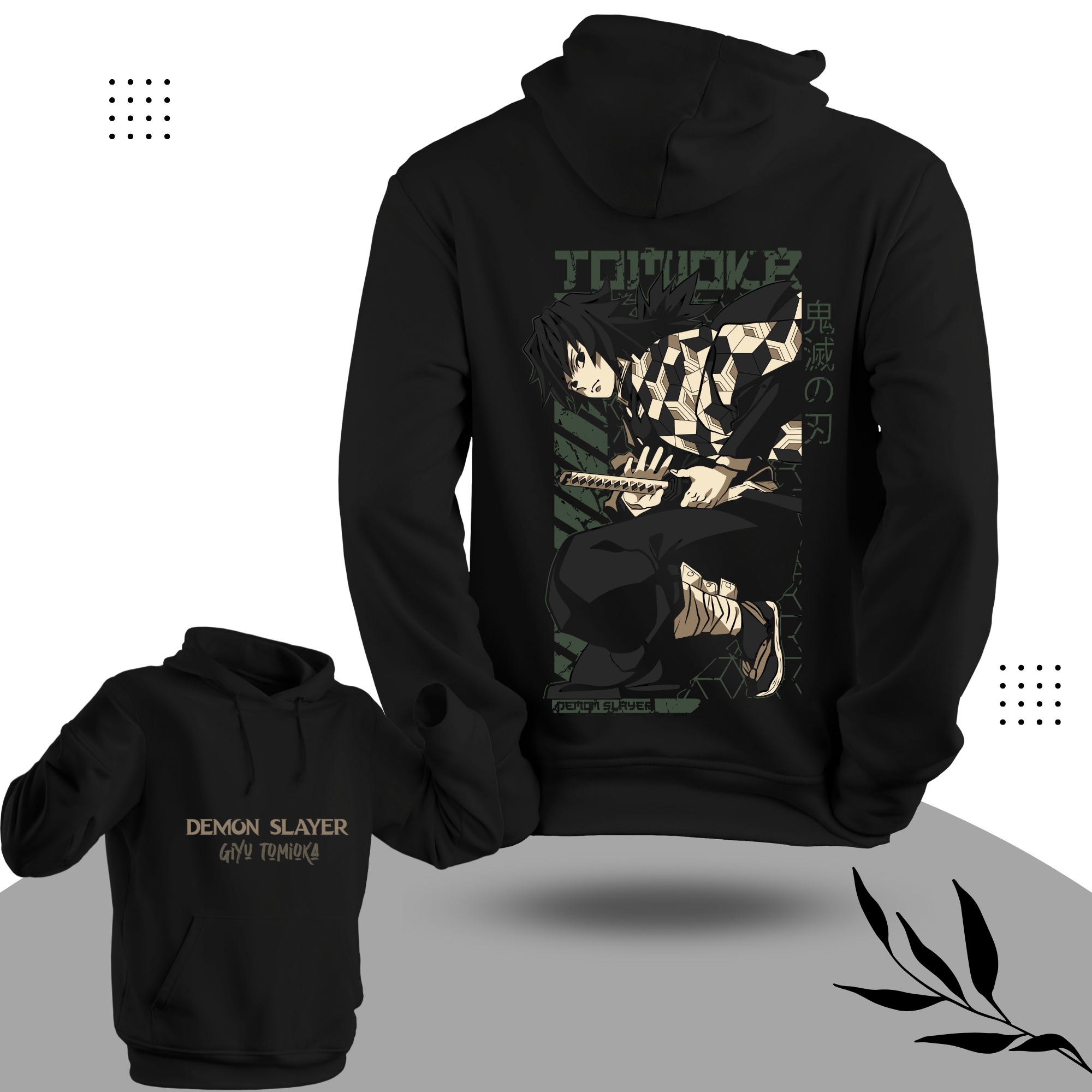 Demon Slayer Giyu Tomioka Anime Hoodie