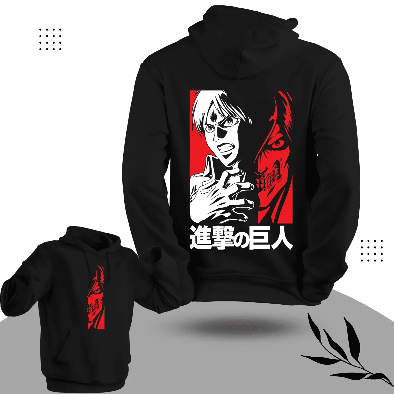 Eren Attack on Titian Anime Hoodie