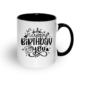 3 Tone Black Ceramic Coffee Mug