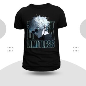 Limitless Theme Round Neck Black Color T-Shirt