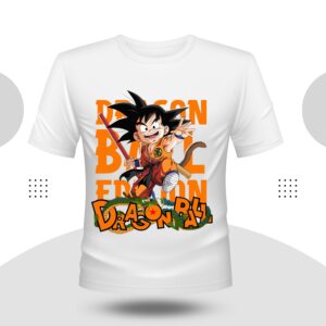 Dragon Ball Classic Goku T-Shirt Round Neck White Color