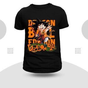 Dragon Ball Kid's Adventure T-Shirt Round Neck Black Color